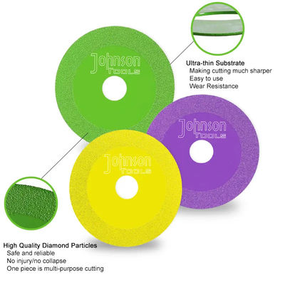 100 mm Vacuum Brazed Diamond Cutting Disc Tile Ceramics Porcelain Glass Saw Blades Για γυάλινο νεφρίτη