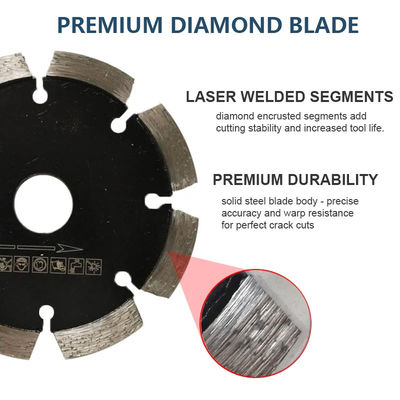 4-1/2 "Tuck Point Crack Chaser Grout Reparation Diamond Saw Blade για πράσινο σκυρόδεμα, τοιχοποιία, τούβλα, κοπή πέτρας
