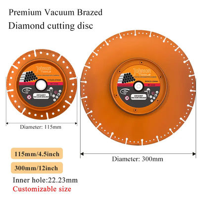 Βάθωμα Brazed διαμαντένια λεπίδα για σωλήνα 115mm διαμαντένια λεπίδα Pro Cutter σωλήνα