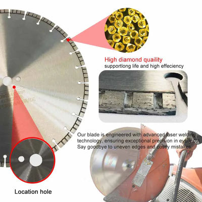 350mm λέιζερ 14 ίντσας ένωσαν στενά τις συγκεκριμένες λεπίδες πριονιών για το κυκλικό πριόνι