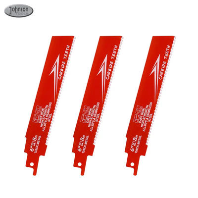 6 ιντσών Bi-Metal OEM Αντικατάστατο Saw Blade Industrial για το μέταλλο Cast Iron Alloy Steel Sawzall Blade Carbide