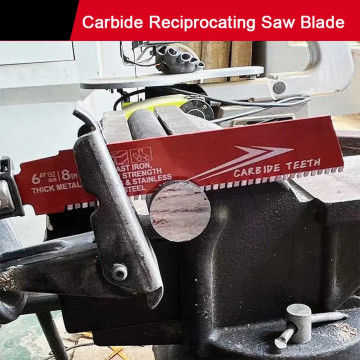 6 ιντσών Bi-Metal OEM Αντικατάστατο Saw Blade Industrial για το μέταλλο Cast Iron Alloy Steel Sawzall Blade Carbide