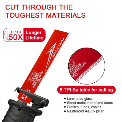 6 ιντσών Bi-Metal OEM Αντικατάστατο Saw Blade Industrial για το μέταλλο Cast Iron Alloy Steel Sawzall Blade Carbide