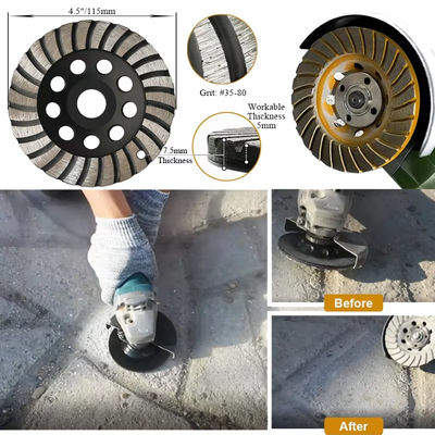 Στροβιλο συγκεκριμένος τροχός άλεσης πέτρινος/σκληρά αλέθοντας εργαλεία διαμαντιών γρανίτη/σκληρά τούβλου