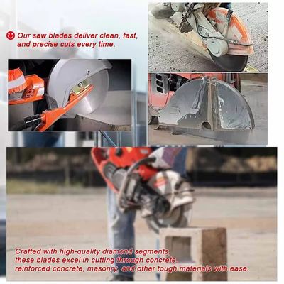 Πράσινες 16» 400mm λεπίδες πριονιών διαμαντιών συγκεκριμένες με τη μακροχρόνια διάρκεια ζωής