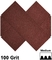 9*3.6inch κόκκινα Sander γάντζων και βρόχων οξειδίων αργιλίου φύλλα για τον ξύλινο πέτρινο ξηρό τοίχο