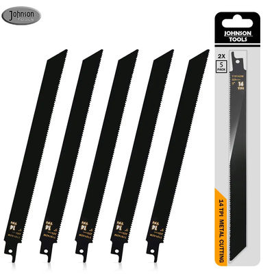 5 πακέτα 9 ίντσες 14TPI Sawzall λεπίδες χυτοσίδηρο Bi-Metal Sabre Saw Blades βαρέα μέταλλα κόψιμο αλληλοεξάρτηση πριονιστικές λεπίδες