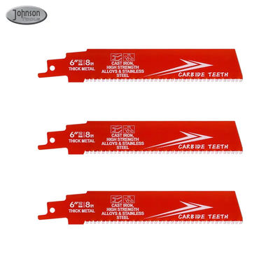 6 ιντσών Bi-Metal OEM Αντικατάστατο Saw Blade Industrial για το μέταλλο Cast Iron Alloy Steel Sawzall Blade Carbide