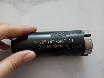 SGS OD 35mm ξηρά κομμάτια τρυπανιών πυρήνων διαμαντιών με τη συγκόλληση των ράβδων για το γρανίτη
