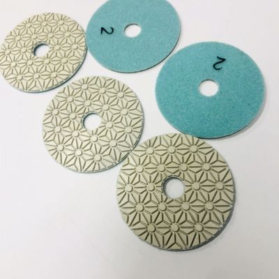 100mm 3 γυαλίζοντας μαξιλάρια διαμαντιών βημάτων για το γρανίτη