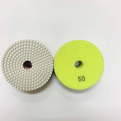 Λευκό 3 βήμα 100mm γυαλίζοντας μαξιλάρια διαμαντιών ρητίνης υγρά
