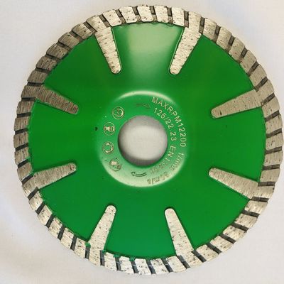 OD125 καυτός συμπυκνωμένος Τύπος συγκεκριμένος τέμνων δίσκος διαμαντιών με τα στροβιλο τμήματα