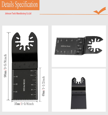 γρήγορη απελευθέρωση 35x40mm HCS που ταλαντεύεται τις πολυ λεπίδες πριονιών ταλαντωτών εργαλείων που κόβουν το πλαστικό